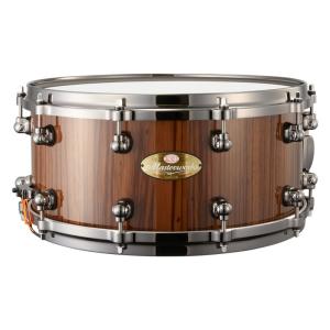 Pearl Masterworks Snare Drum 〜feat. Gumwood Shell w/Artisan Finish〜[MWA1465S] -Black Mist over Zebra Wood｜ikebe