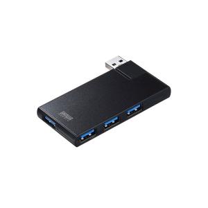 SANWA SUPPLY USB-3HSC1BK (USB3.0 4ポートハブ)(ブラック)【アウトレット特価】｜ikebe