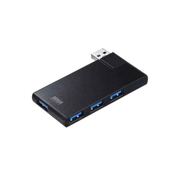 SANWA SUPPLY USB-3HSC1BK (USB3.0 4ポートハブ)(ブラック)【アウト...