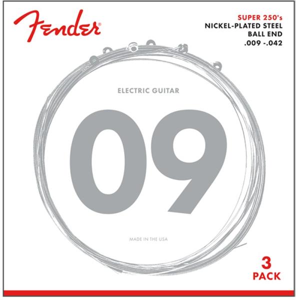 Fender USA 250L NPS BALL END 09-42 3 pack [0730250...