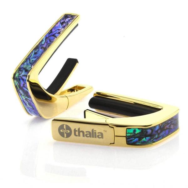 Thalia Capo Exotic Shell Series 24K Gold Blue Abal...