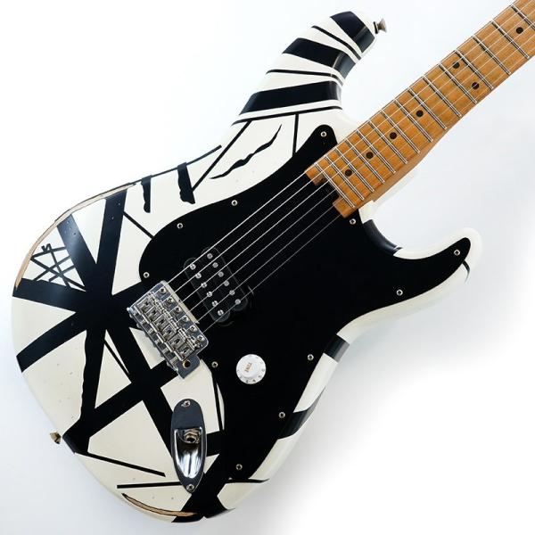 EVH Striped Series &apos;78 Eruption (White with Black ...