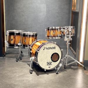 SONOR 【5/20までの特別価格！】SQ2 System Beech 5pc Drum Kit - Purple Burst Finish with African Marble [BD20，TT10&12，FT14，FT16]【...｜ikebe