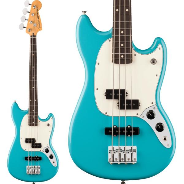 Fender MEX Player II Mustang Bass PJ (Aquatone Blu...