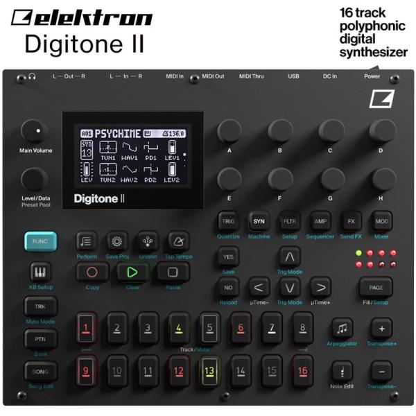 elektron Digitone II (デジトーン2) エレクトロン 16 トラック マルチティ...