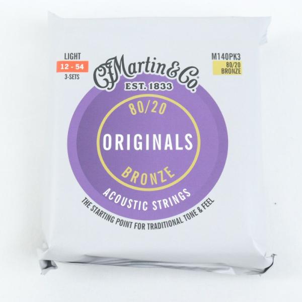 MARTIN ORIGINALS 80/20 BRONZE M140PK3 [Light/12-54...