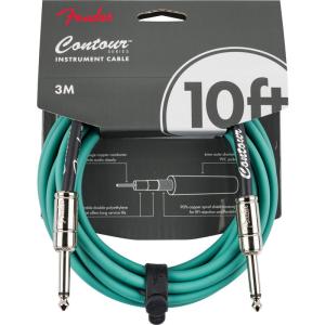 Fender USA 【決算売り尽くしセール】 CONTOUR SERIES INSTRUMENT CABLE (10feet/SHERWOOD GREEN)(#0990571146)｜イケベ楽器店