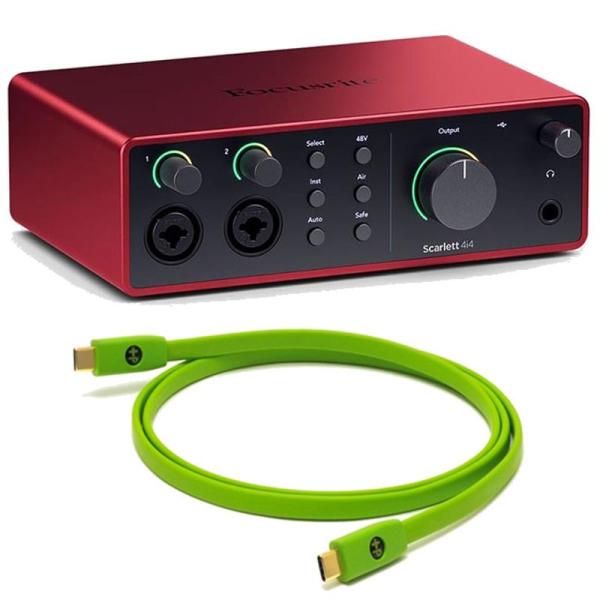 Focusrite Scarlett 4i4 gen4 + OYAIDE製高品質USBケーブルセット...