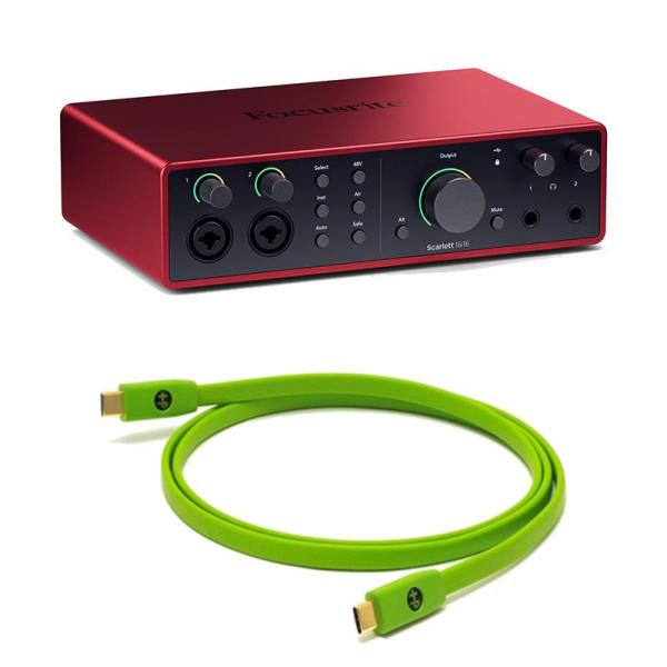 Focusrite Scarlett 16i16 Gen4 + OYAIDE製高品質USBケーブルセ...