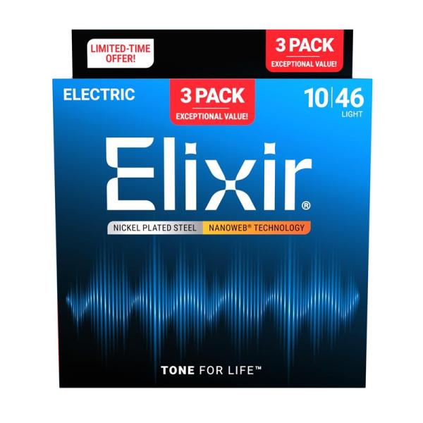 ELIXIR #16567 [#12052 NANOWEB Light/10-46 x3セット] 【...