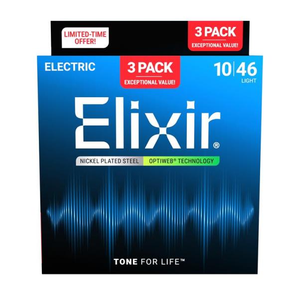 ELIXIR #16572 [#19052 OPTIWEB Light/10-46 x3セット] 【...
