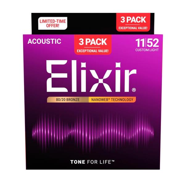 ELIXIR #16564 [#11027 NANOWEB Custom Light 80/20 B...