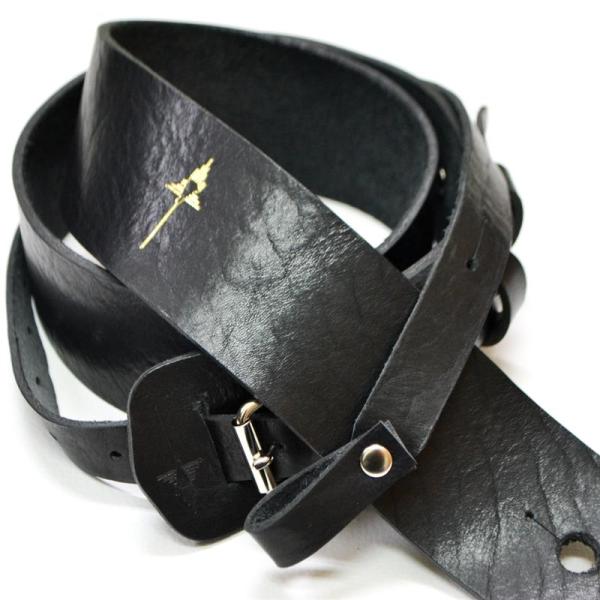 NAZCA STRAP LOOP END LEATHER STRAP Black