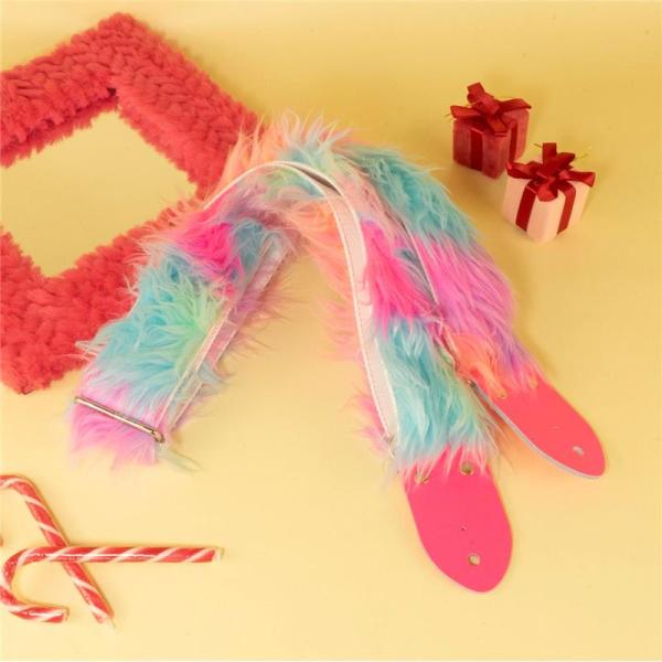 tsundrum_chan モッフモフギターストラップ　ミックス