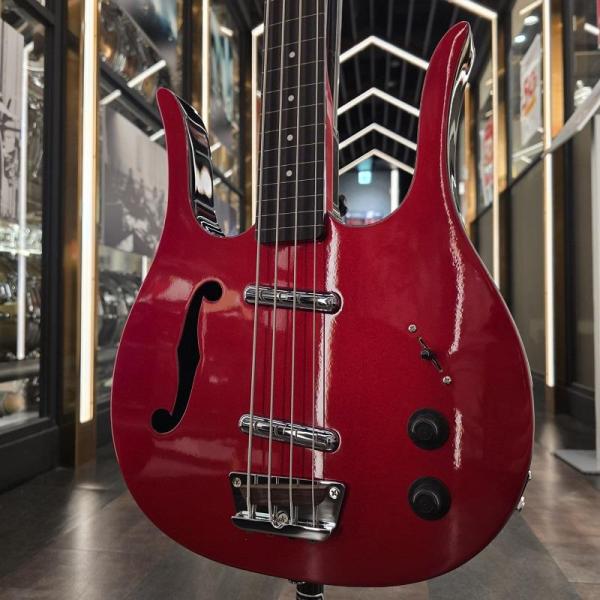 Danelectro IKEBE Mod. LONGHORN BASS FL (Dark Red M...