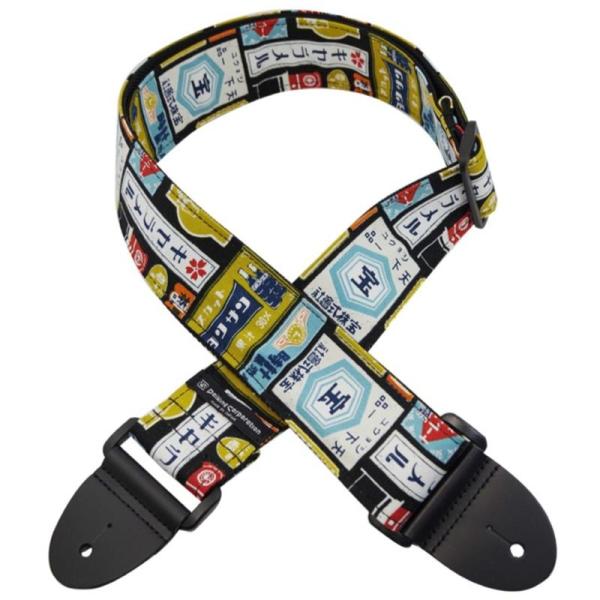 Daiking Corporation ギターストラップ DGS-CRS32″帆布レトロ看板BLAC...