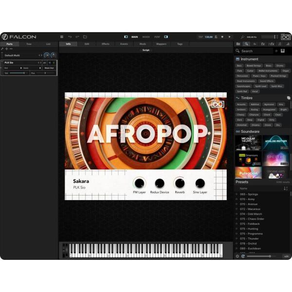 UVI Afropop (Falcon専用拡張パック)(モダンアフロ)(エクスパンション)(オンライ...