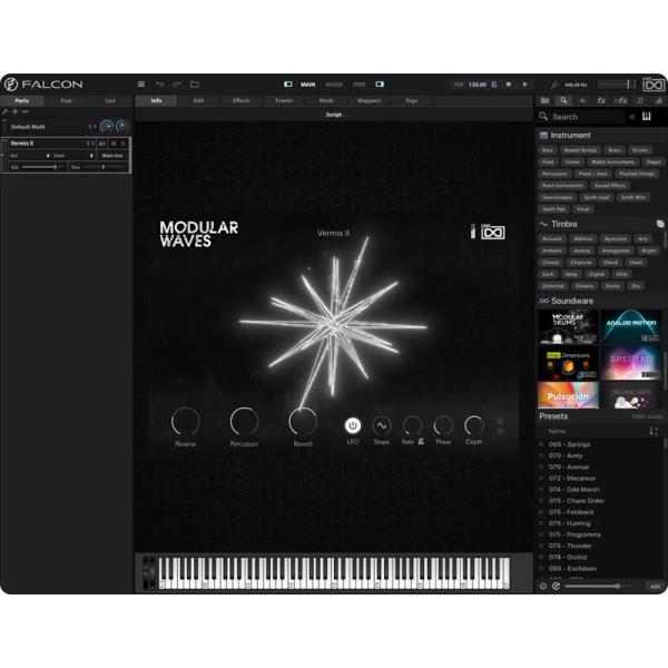 UVI Modular Waves (Falcon専用拡張パック)(パッド)(リード)(プラック)(...