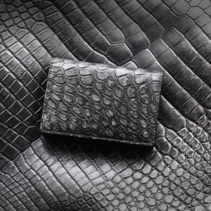 藍染めクロコダイル 名刺ケース【池田工芸】“勝ち色”「藍染め」で