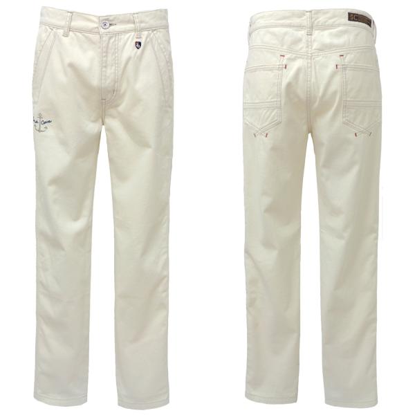 40%OFF 秋冬 シナコバ 両面起毛ツイル ストレッチパンツ (オフ白) (W80)(W84)(W...