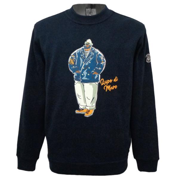 30%OFF 2024秋冬 シナコバ Pコートを着たキャプテンpt 丸首トレーナー (紺) (M)(...