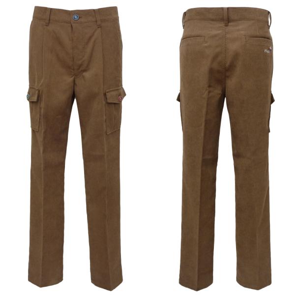 40%OFF 秋冬 シナコバ 撥水 1タック入り コーデュロイパンツ (茶) (W80)(W84)(...