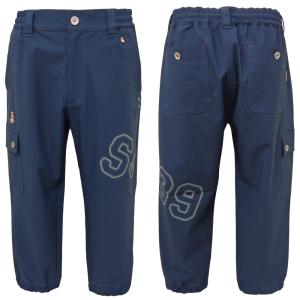 30%OFF 2025春夏 シナコバ 接触冷感 8分丈 ストレッチ クロップドパンツ (紺) (M)(L)(LL) PA*0125115330290