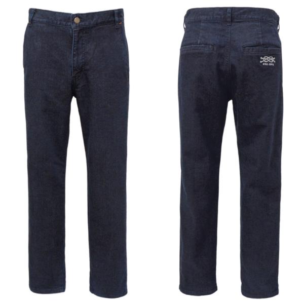 2025秋冬新作 シナコバ 裏起毛 暖かストレッチジーンズ (紺) (W80)(W84)(W88)(...