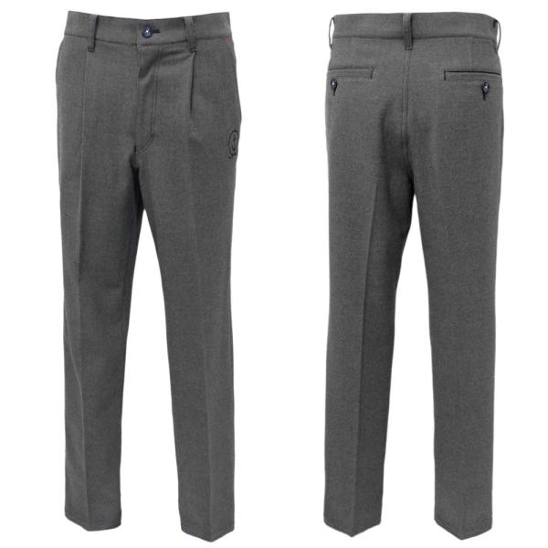 2025秋冬新作 シナコバ  超ストレッチ あたたか起毛 １タックパンツ (グレー) (W80)(W...