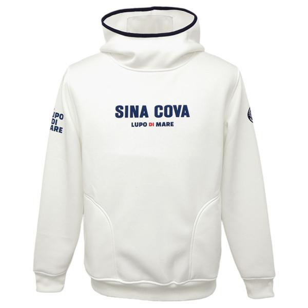 2025秋冬新作 シナコバ 吸水速乾 オフタートル フーディー (白) (M)(L)(LL) TR*...