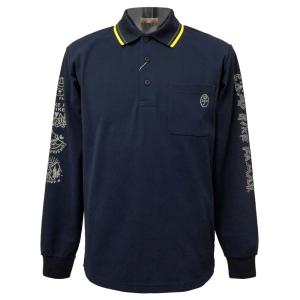 CASTELBAJAC カステルバジャック ブラック 長袖ポロシャツ L 48 CASTELBAJAC（カステルバジャック） 長袖ポロシャツ メンズ ゴルフ