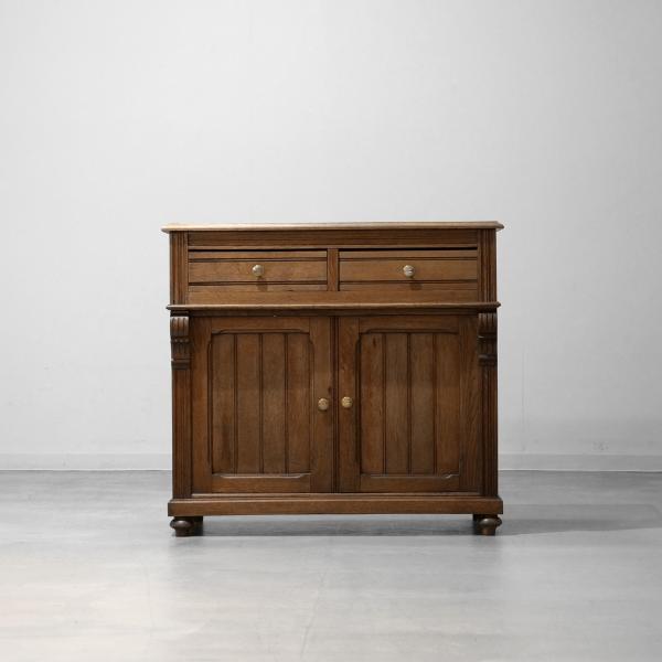 GC1928｜ウッドキャビネット（オーク）｜フランスのビンテージ家具