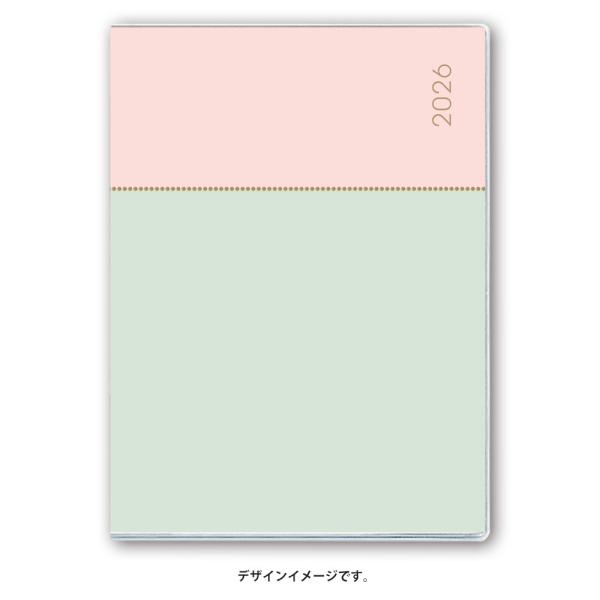 2026年4月始まり ペイジェムマンスリーＰｅｔｉｔ−ｉアイダにメモ日曜（ピーチミント）9819 能...