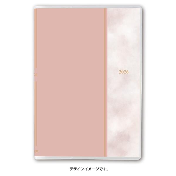 2026年4月始まり ペイジェムウィークリーＢ６−ｉ週間方眼メモ月曜（ピンク）9989 能率手帳