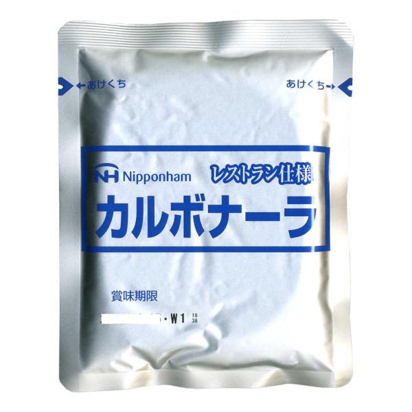 送料無料 カルボナーラ 濃厚パスタソース レトルト食品 レストラン仕様 日本ハムｘ１２食セット/卸