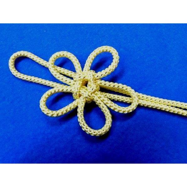 飾り紐 帯飾り 黄色に金糸 80ｃｍ 手芸 ハンドメイド 034