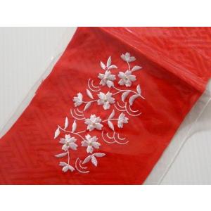 七五三 女の子 刺繍入り半衿 和装 赤 1034