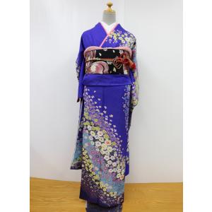 振袖 正絹 訳有 試着品 白黒地に鶴 フランソワーズ・モレシャン 034P