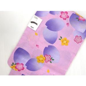 ヤマモトカンサイ 仕立上り 女性用ゆかた 薄紫桜 フリーサイズ 上質 新品 132