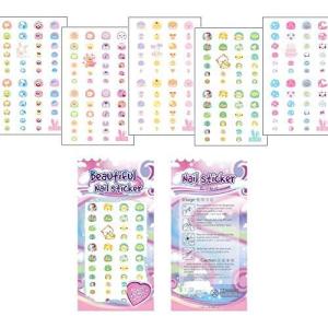 FANOSHON ネイルシールかわいい キャラクターデザイン 選べる200種類 極薄 重ね貼り 子供シール ステッカー