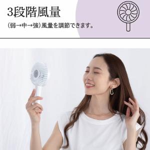 オル ハンディファン ホワイト 充電式 Typ...の詳細画像3
