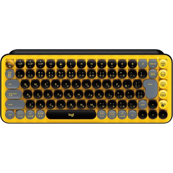 Logicool(ロジクール) POP KEYS K730YL メカニカル ワイヤレス キーボード ...
