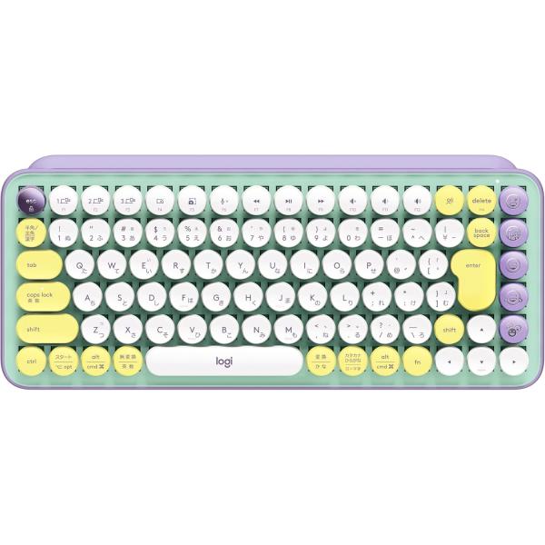 Logicool(ロジクール) POP KEYS K730PL メカニカル ワイヤレス キーボード ...