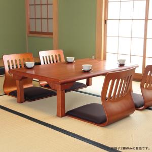 和風座椅子 クッション付き 2脚セット スタッ...の詳細画像5