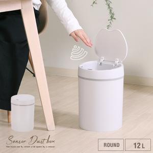 自動開閉 ゴミ箱 センサー式 ダストボックス2 オフホワイト 12L フタ