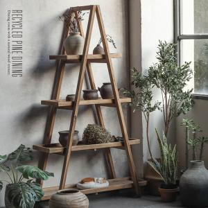 オーク材 ふるい特大 楔留め陳列棚 HK-a-02785 / 楢材 無垢材 オープン