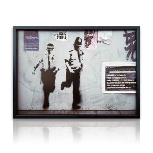 アートパネル Banksy バンクシー Panda with Guns パンダ 銃 ピストル