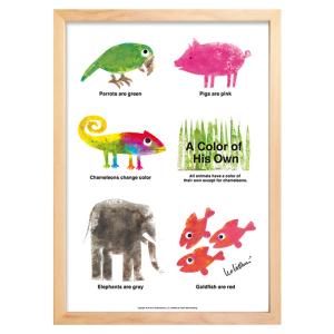 アートパネル Leo Lionni レオ・レオニ A Color of His Own Animals じぶんだけのいろ モダン 玄関 アートフレーム アートポスター おしゃれ ssx