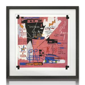 アートパネル Jean-Michel Basquiat ジャン＝ミシェル・バスキア Six Fifty, 1982 バスキア モダン 玄関 フレーム おしゃれ 絵画 額入り ssx｜ikikagu