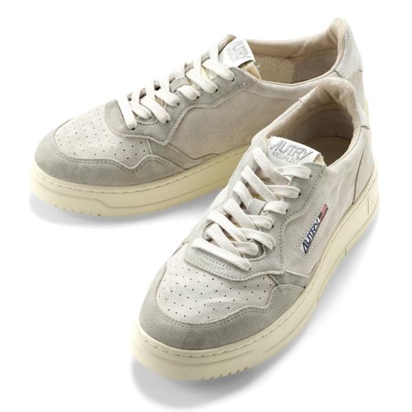 オートリー AUTRY ／ スエードレースアップスニーカー「MEDALIST LOW」（CREAM/...